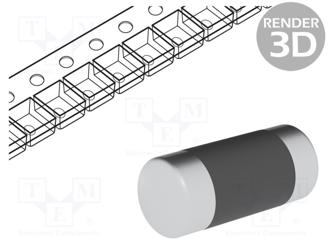 CSRV0204FTDG0043, Резистор: metal film; SMD; 0204 minimelf; 4,3Ом; 0,4Вт; ±1% CSRV0204FTDG0043, Резистор: metal film; SMD; 0204 minimelf; 4,3Ом; 0,4Вт; ±1%