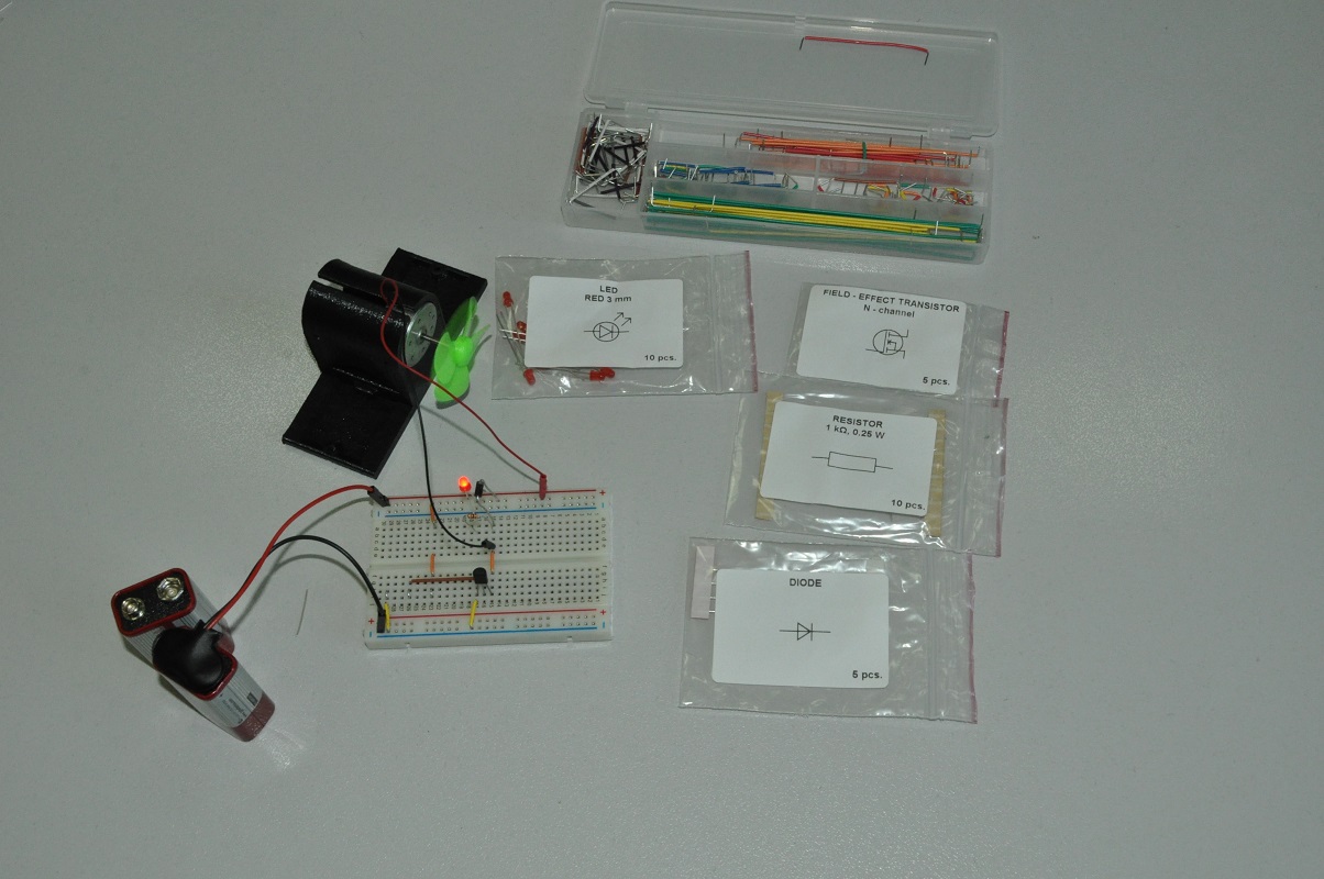 Fig. 6 Touch switch built with nMOSFET transistor