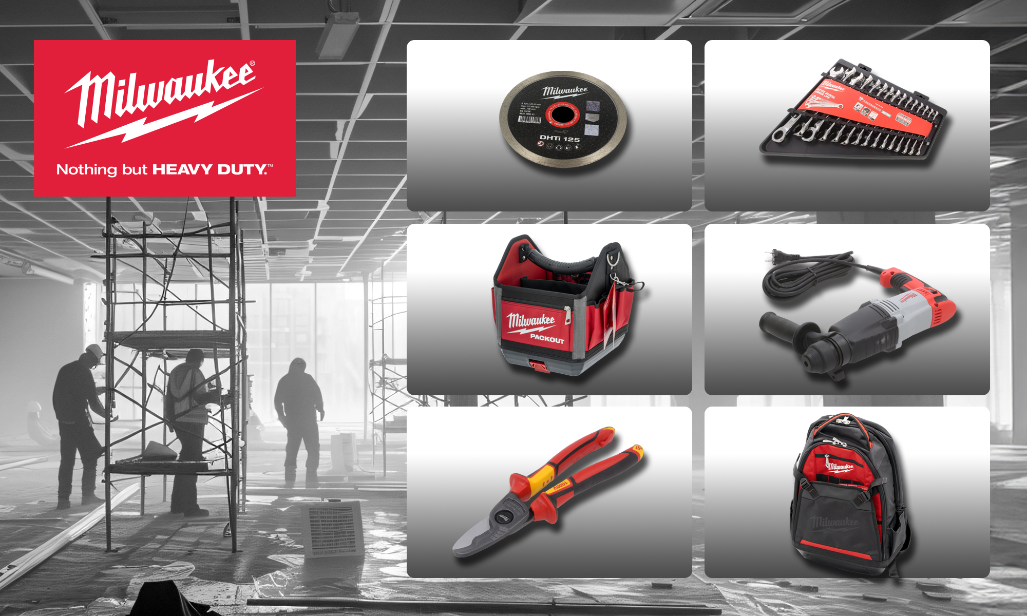 Echipamente complete pentru fiecare atelier - marca MILWAUKEE® la TME