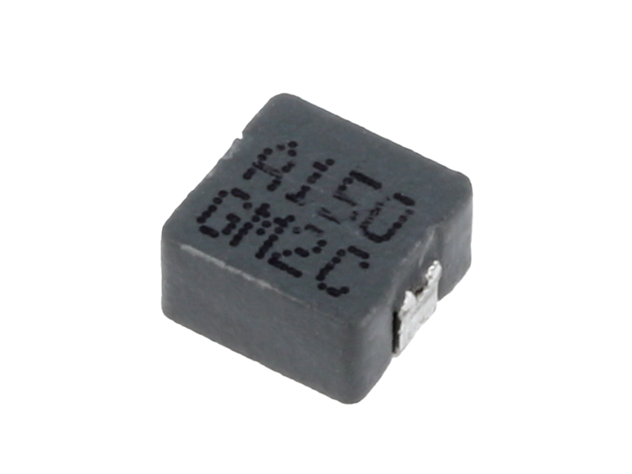 Conjunto de componentes electrónicos: transistor, inductor