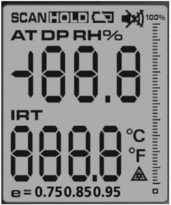 Pirometr AX-7600 z pomiarem punktu rosy