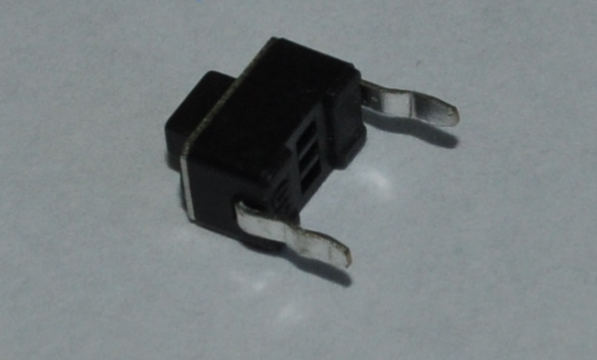 Fig. 10 The momentary monostable switch is difficult to place on the breadboard.