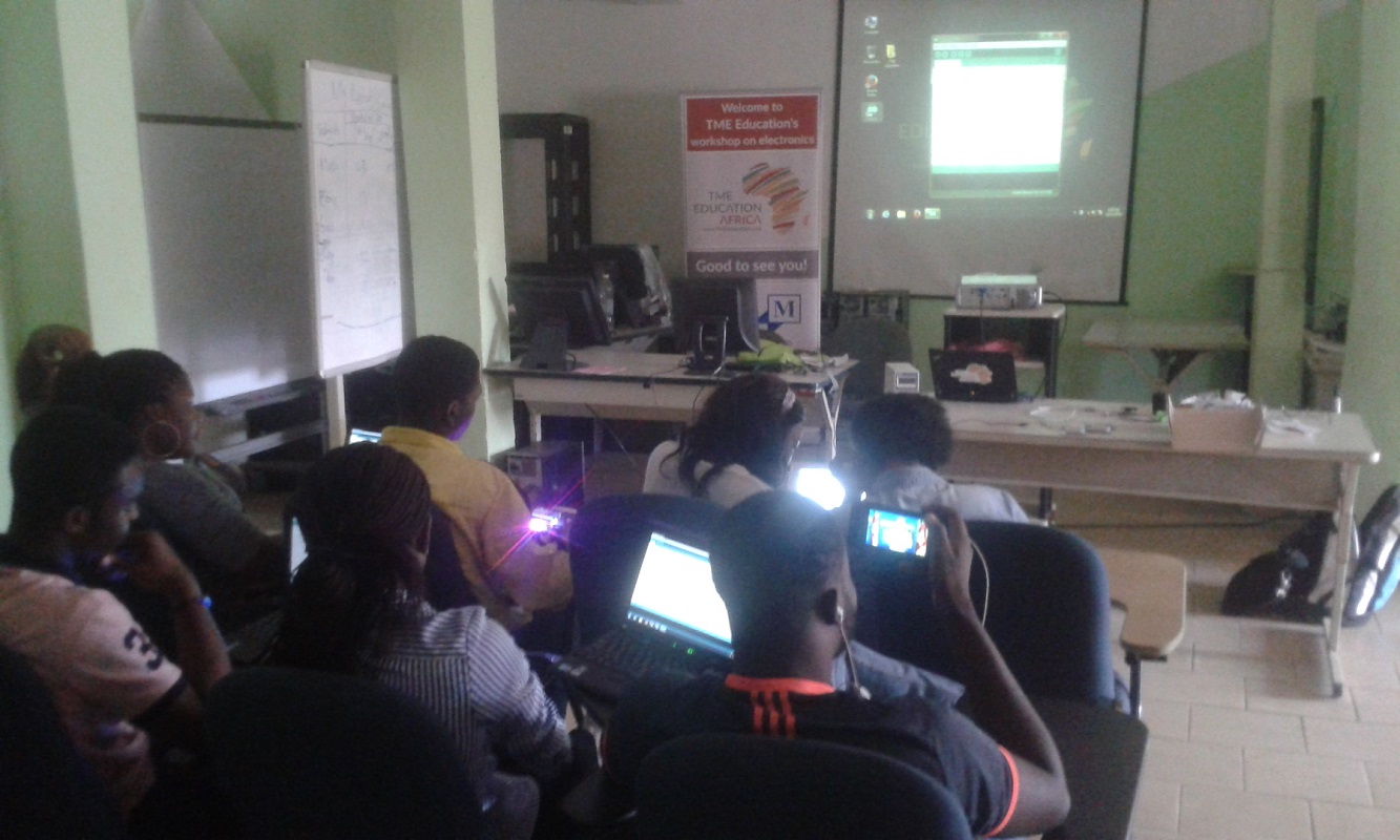 TME Education trainind at NextGen, Cameroon.