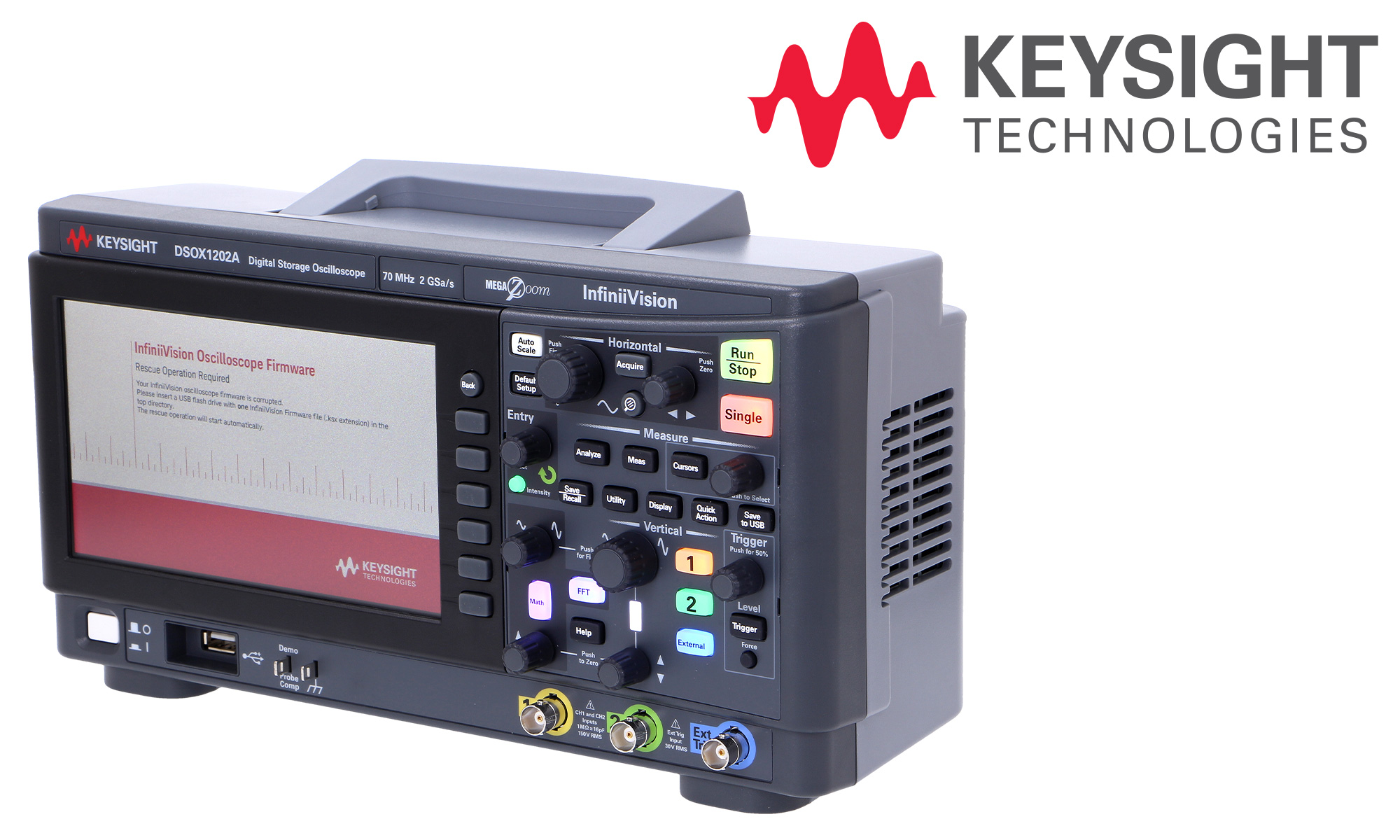 DSOX1202G KEYSIGHT TECHNOLOGIES Oszilloskop digital DSO; Kanäle 2