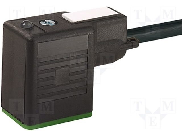 NEW MURR ELEKTRONIX SOLENOID CABLE 230V AC//DC 3 WIRE 4 PIN