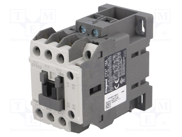 CTX3 3P 18A 1NO1NC 48V AC LEGRAND