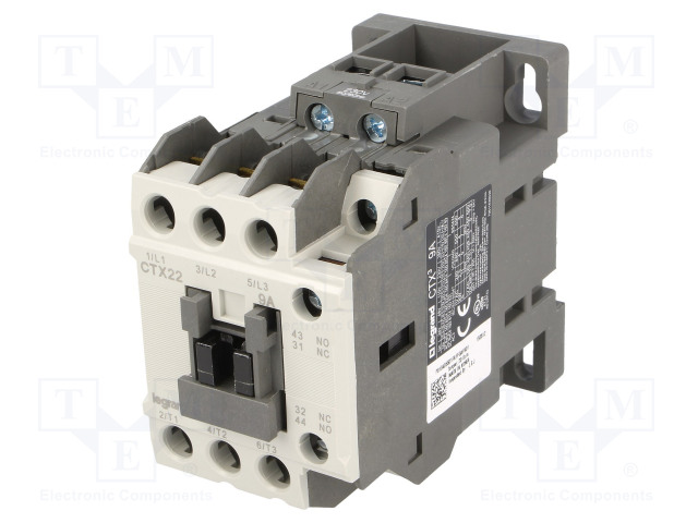 CTX3 3P 9A 1NO1NC 230V AC LEGRAND