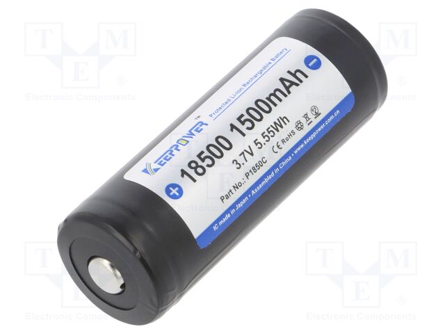 ICR18500-150PCM 1500MAH PROTECTED ICR18500-150PCM 1500MAH PROTECTED