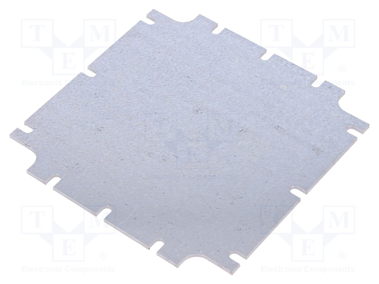 Einbauplatte Thk: 2mm Stahl W: 121mm L: 121mm Beschichtung: Zink - Bild 1 von 4