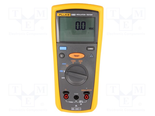 FLUKE 1503 | Měřicí přístroj: izolačního odporu; LCD; VAC: 100mV÷600V; <0,5s