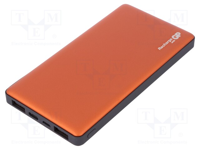 GPMP10MAO GP Re-battery: powerbank | 10000mAh; 135.5x70x13.5mm; 3A; 5VDC; TME - Electronic components (WFS)