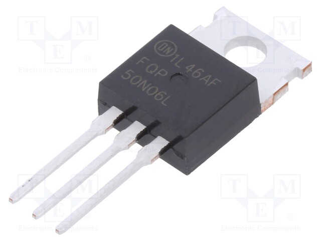 ONSEMI FQP50N06L - Transistor: N-MOSFET