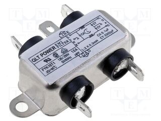 FN 360-4/06 Schaffner | Filtro IEC Schaffner Con Conector C14, 250 Vac - Foto 5