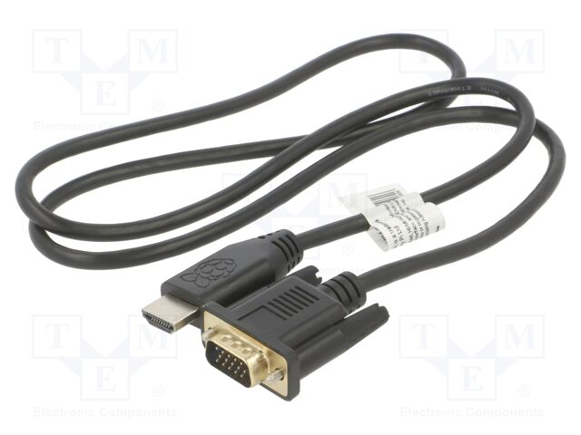 HDMI TO VGA CABLE 1M BLACK 789-21060901 HDMI TO VGA CABLE 1M BLACK 789-21060901