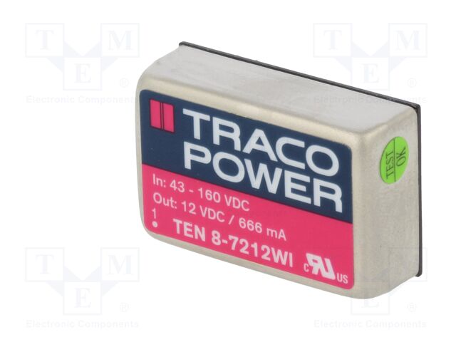 Ausgang: 12VDC 8W Uin: 43÷160VDC Out: 666mA Wandler: DC/DC DIP24 - Bild 5 von 20