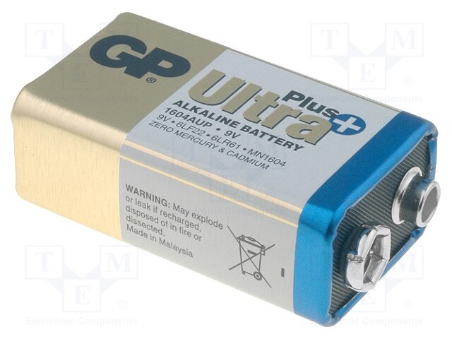 GP GP 1604 ULTRA PLUS - Battery: alkaline