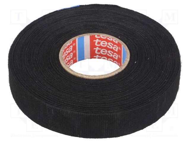51618-00002-00 TESA - Tape: textile | W: 19mm; L: 25m; Thk: 250um;  Automotive; rubber; black; TESA-51618-19 | TME - Electronic components