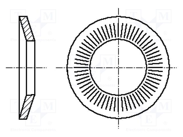 2064162 BOSSARD - Unterlegscheibe  Senkkopf; M8; D=18mm; h=2,35mm