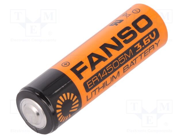 ER14505M/S FANSO - Batteria: al litio, 3,6V; AA; 2100mAh; Ø14,5x50,5mm;  FANSO-ER14505M/S