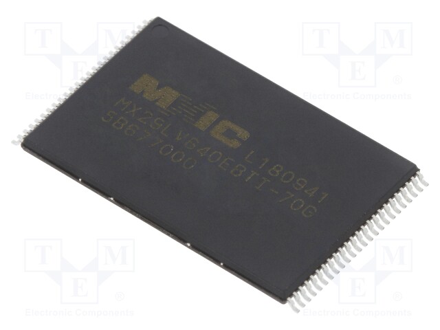 MACRONIX INTERNATIONAL MX29LV640EBTI-70G/TRAY - IC: FLASH memory