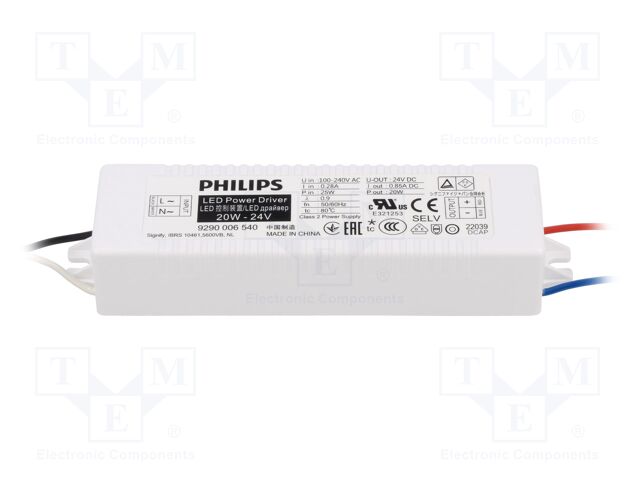 LED POWER DRIVER 20W 24V 100V/240V LED POWER DRIVER 20W 24V 100V/240V