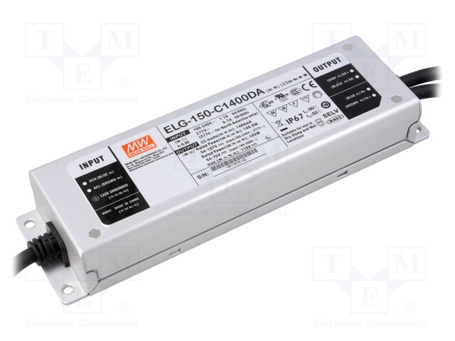 MEAN WELL ELG-150-C1400DA - Power supply: switched-mode