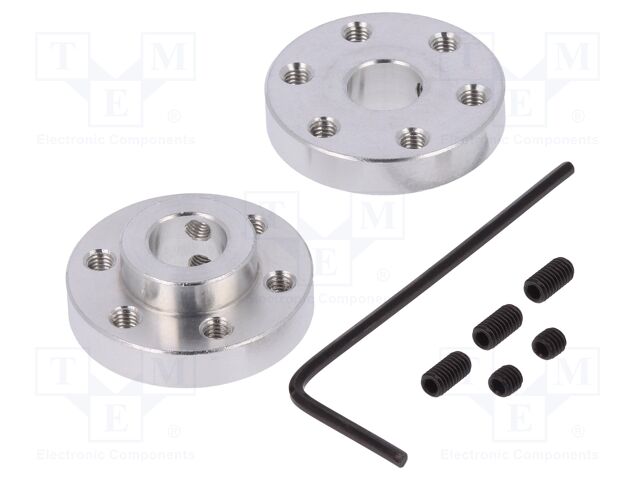 ALUMINUM MOUNTING HUB FOR 8MM SHAFT M3 H