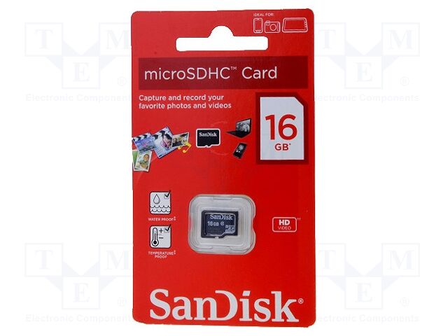 Micro Sdhc 16gb Sandisk Memory Card Sd Hc Micro 16gb Tme Electronic Components Wfs Micro Sdhc 16gb Sandisk Memory Card Sd Hc Micro 16gb Tme Electronic Components Wfs