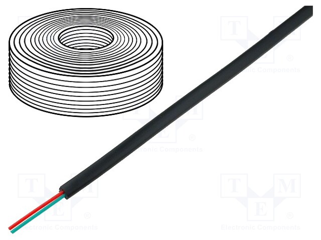 BQ CABLE TEL-0030CCA-100/BK - Wire: telecommunication cable