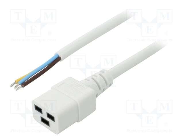 LT-549 H05VV-F 3X1.5 WHT 5M END ROJ LT-549 H05VV-F 3X1.5 WHT 5M END ROJ