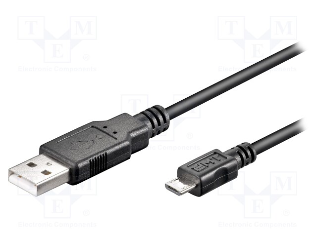 93181 Goobay - Cable  USB 2.0; USB A plug,USB B micro plug; 1.8m