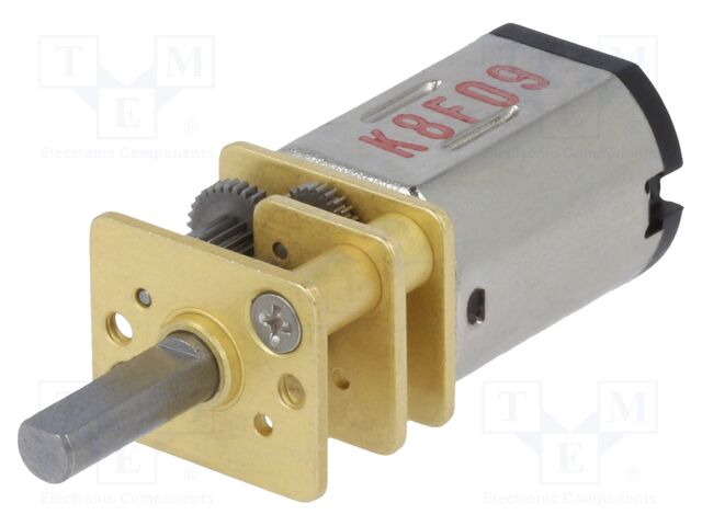 15:1 MICRO METAL GEARMOTOR HPCB 6V EXT.