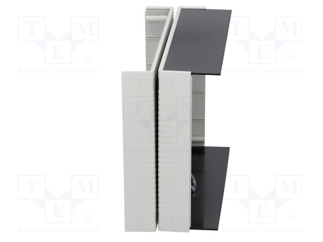 Z: 75mm ABS IP54 Y: 200mm X: 300mm hellgrau Gehäuse: mit Platten - Afbeelding 6 van 20