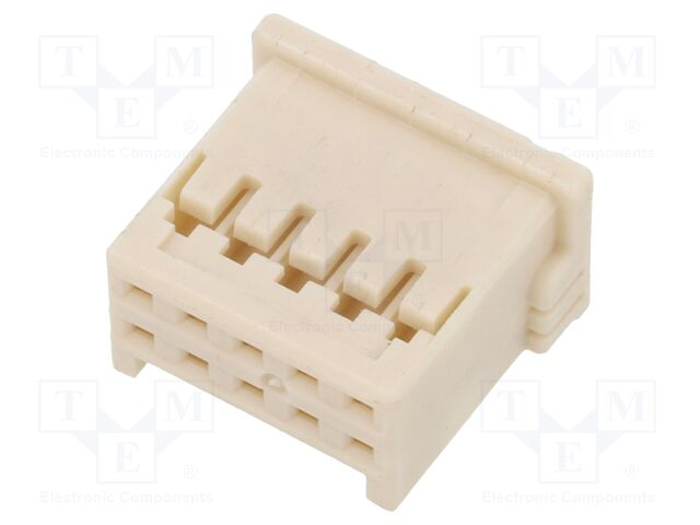 MOLEX 5016461000 - 2.0 W/B Dual Grid Rcpt Hsg 10Ckt Beige