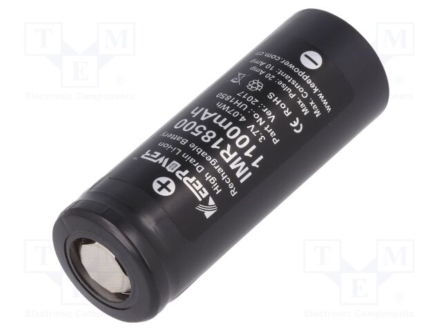 IMR18500 1100MAH HIGH DRAIN