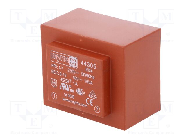 18V 230VAC PCB Transformator: überzogen 16VA 889mA - Bild 5 von 30