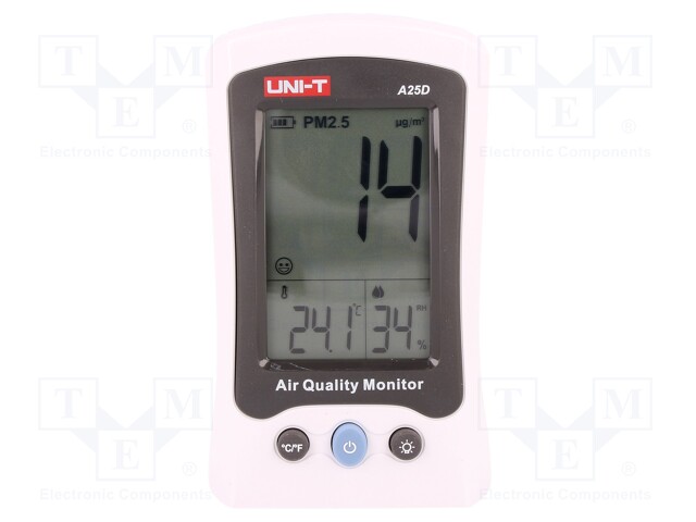 A25D | Měřicí přístroj: počitadlo; Rozsah: 0÷500ug/m3; ±5%; -10÷50°C