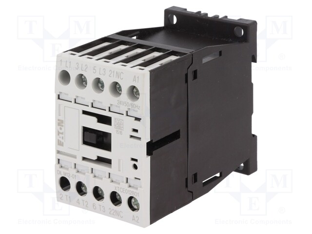 EATON ELECTRIC DILM12-01(24V50/60HZ) - Contactor: 3-pole