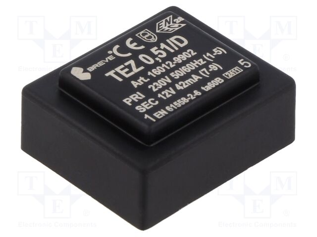 TEZ 0,51/D 230/12V TEZ 0,51/D 230/12V