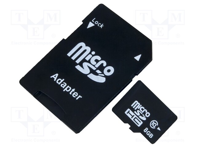PYNQ VERSION 8GB MICROSD CARD | Karta pamięci microSD 8GB z adapterem SD; microSD