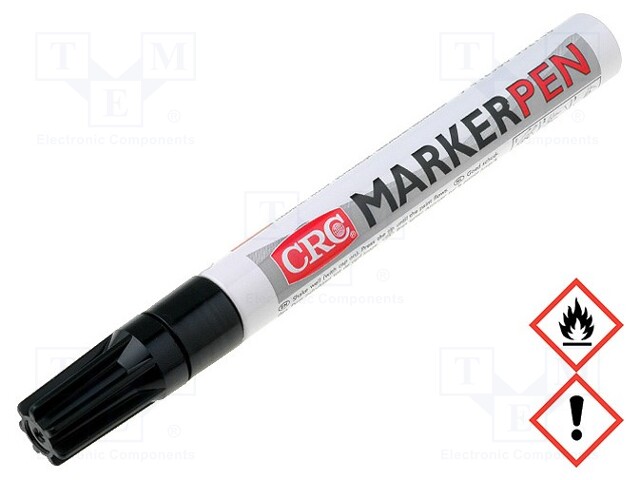 20365-003 CRC - Marker: paint marker, black; MARKER PEN; Tip: round; 3mm;  CRC-MARKER-BK