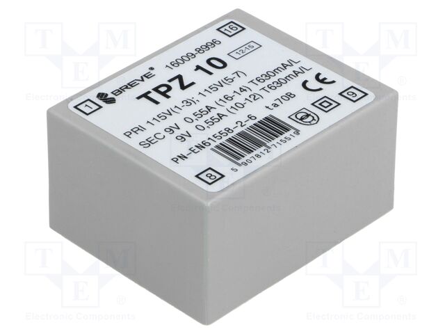TPZ10/2*115/2*9V TPZ10/2*115/2*9V