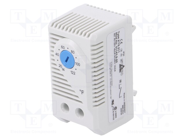 01143.9-00 STEGO - Sensor: termostato | NO; 120VCA; bornas de tornillo; -45÷80°C | TME - Elektroniikka komponentit