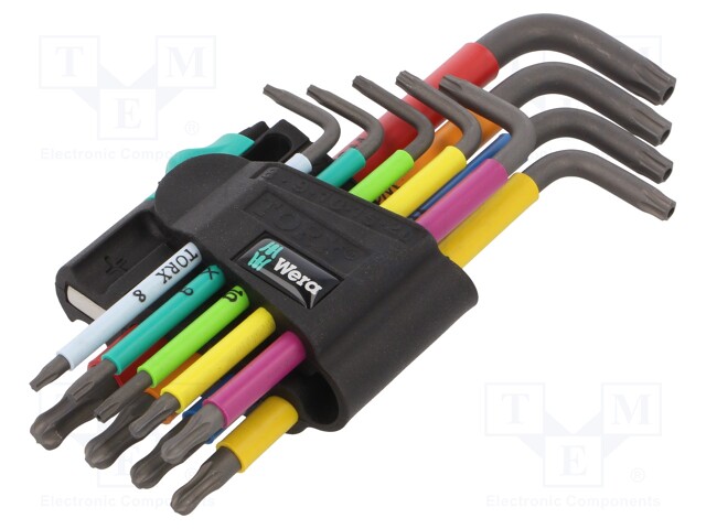 05024335001 WERA - Wrenches set | Torx®,Torx® with protection; steel;  9pcs.; WERA.05024335001 | TME - Electronic components
