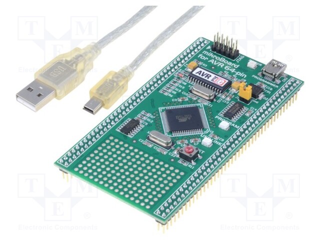 MIKROE MIKROBOARD FOR AVR WITH ATMEGA128 - Dev.kit: Microchip