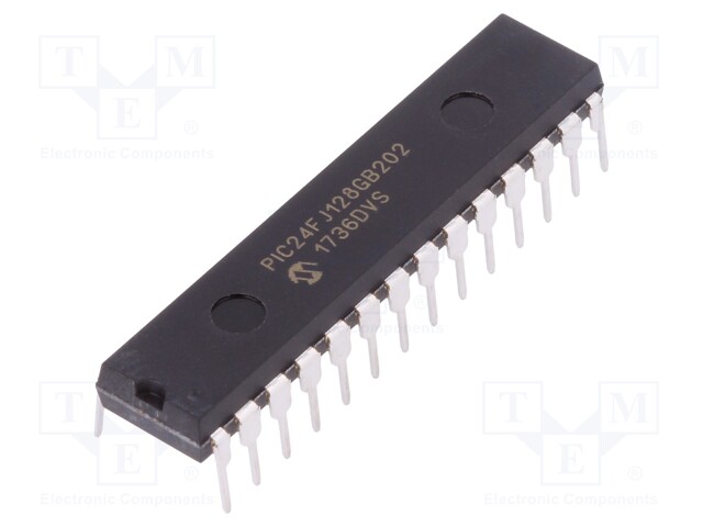 MICROCHIP TECHNOLOGY PIC24FJ128GB202-I/SP - IC: PIC microcontroller