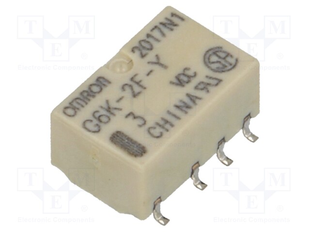 OMRON Electronic Components G6K-2F-Y 3VDC - Relay: electromagnetic