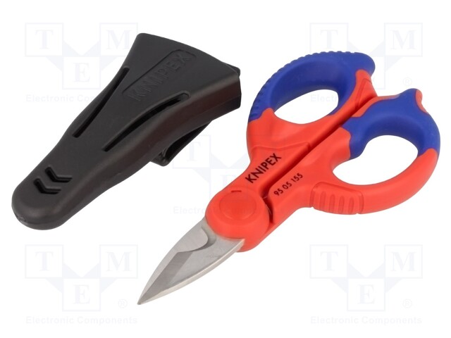 95 05 155SB KNIPEX - Scissors, for cables,electrical work; 155mm; Blade:  about 56 HRC; KNP.9505155SB