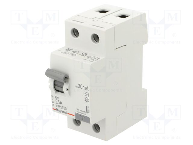 RX3 2P 25A 30MA TYP AC RX3 2P 25A 30MA TYP AC
