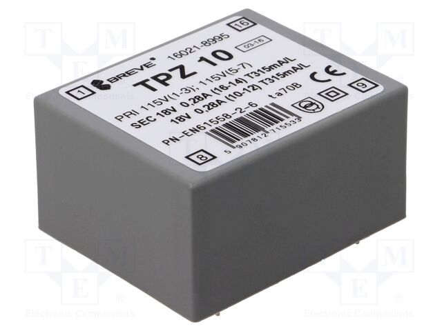 TPZ10/2*115/2*18V TPZ10/2*115/2*18V